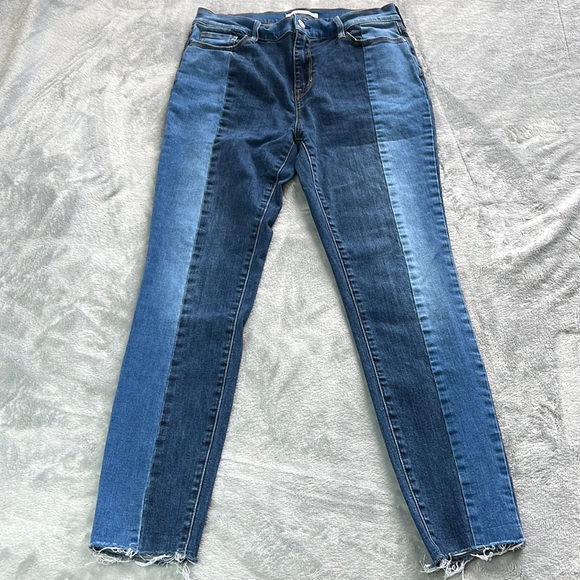🎯PacSun Two Panel Hi-Rise Ankle Jegging Blue Size 28 - Picture 4 of 11